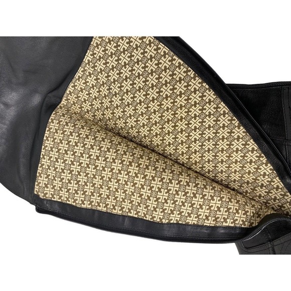 TORY Burch Black Simone Tall Over The Knee Riding Boot Leather EUC Sz 6 - Picture 11 of 12